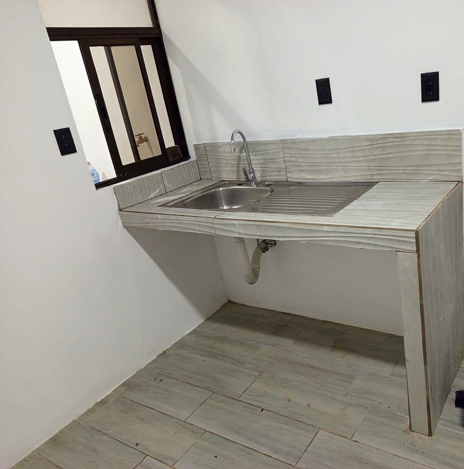 Cocina de casa terminada con el bono